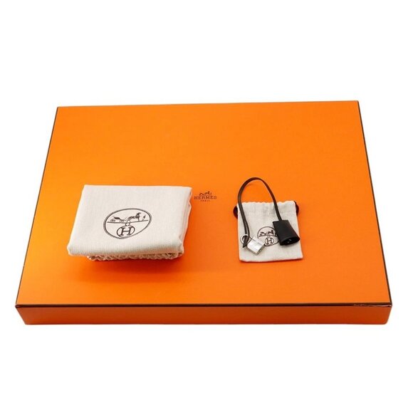 HERMES Herbag Zip Pegasus Pop Size PM/31 Toile H/Vache Hunter Leather Black - Picture 16 of 16